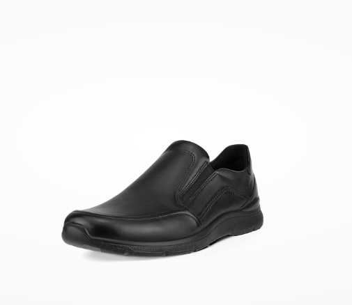 کفش کالج مردانه چرم اکو دانمارک شیک مدل ECCO Irving - چرم نبوک جلادهنده مشکی